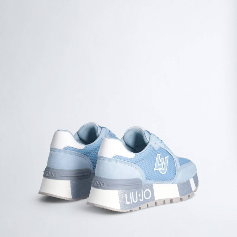 Liu Jo amazing 25 - suede and mesh platform sneakers-null