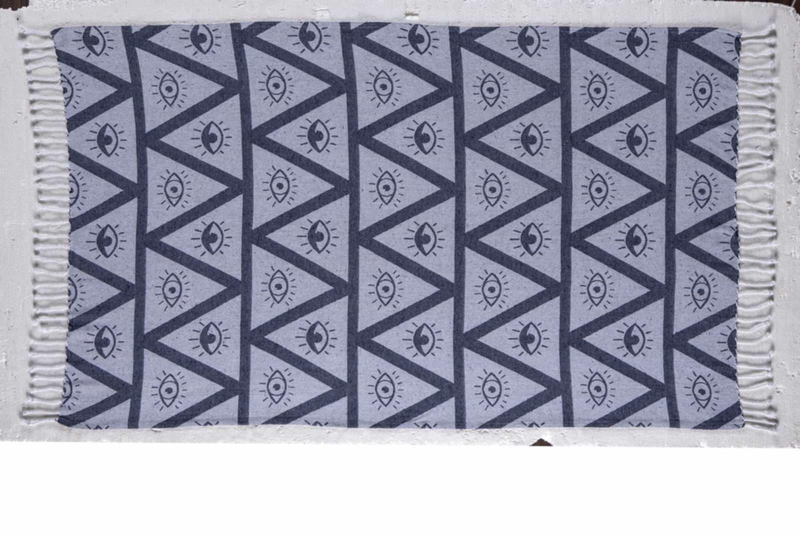 Beach towel eyes grey, , medium-null