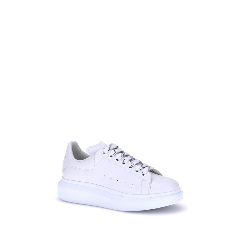 White calf leather bos taurus platform sneakers-null