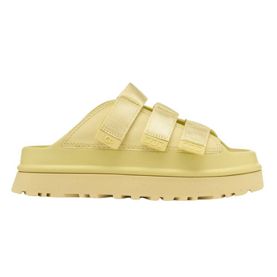 Womens goldenglow slide, Easy Yellow, medium