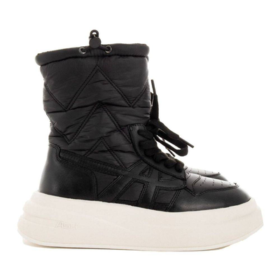 Indigo puffer sneaker boots