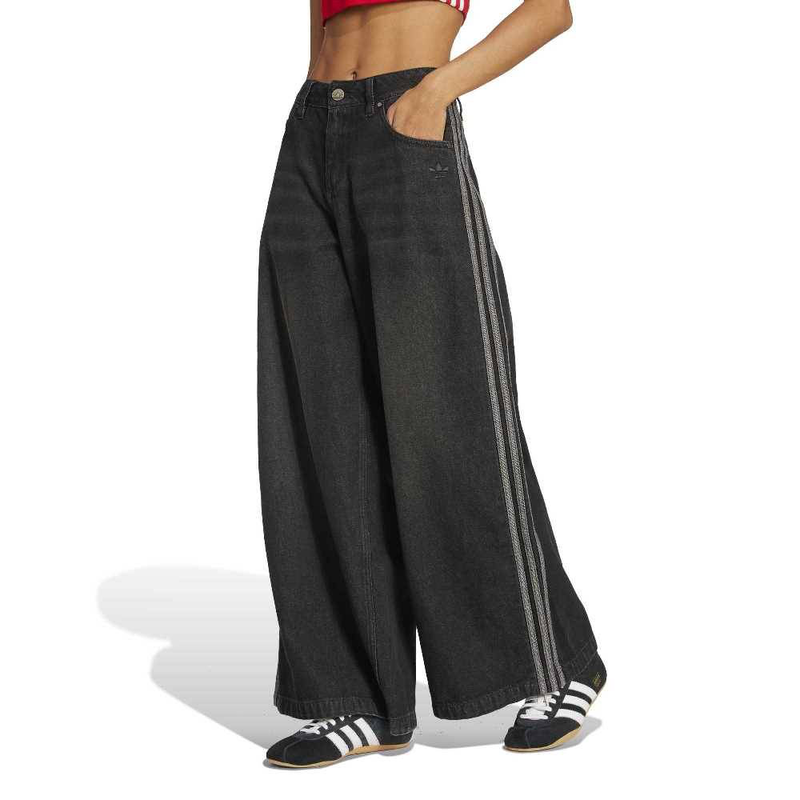 Adidas denim wide pant-null