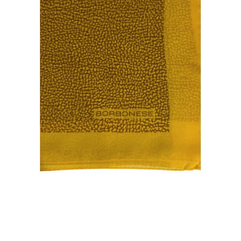 Yellow silk women scarf-null