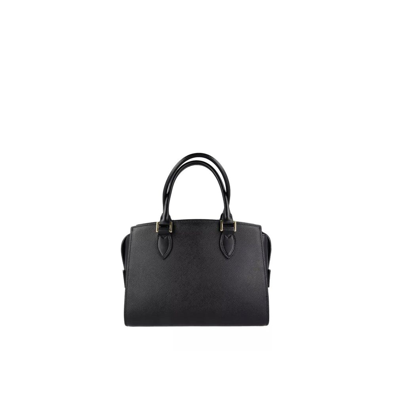 Black calfskin handbag-null