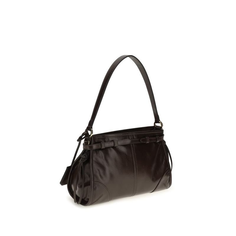 Brown calf leather bos taurus handbag-null
