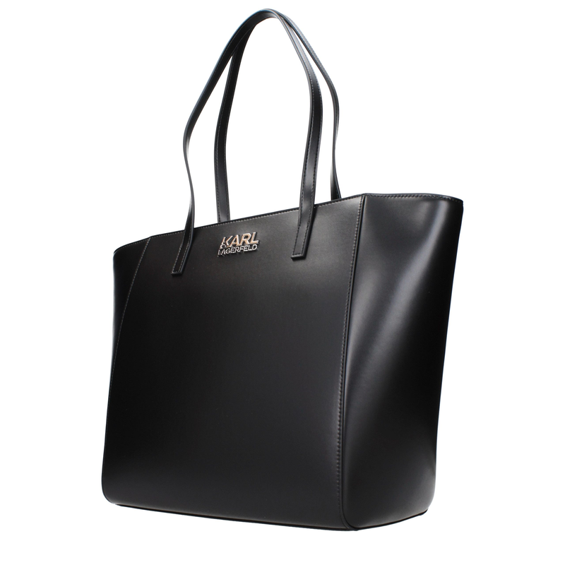 Black polyethylene shoulder bag-null