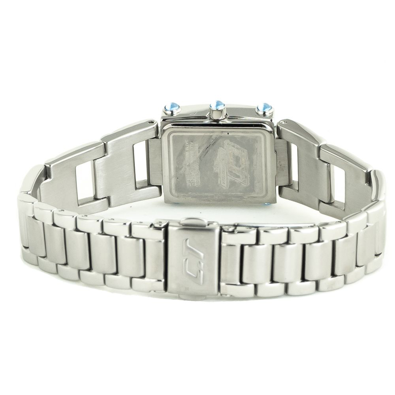 Silver stainless steel bracelet watch-null