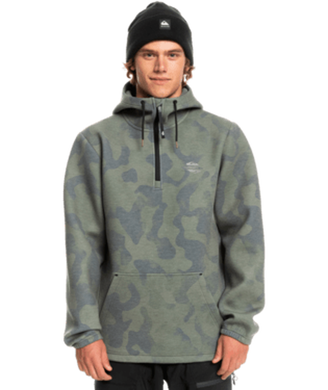 Quiksilver men shredder - technical half zip hoodie snow  (e-null