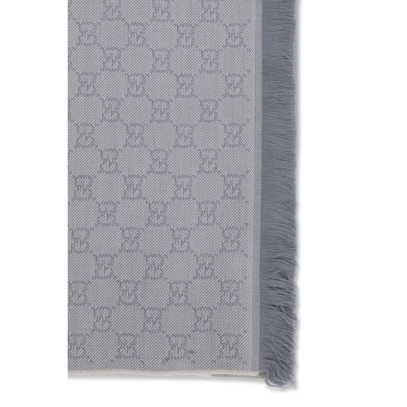 Gray wool scarf-null