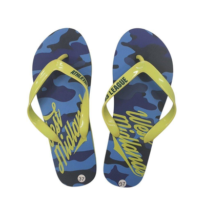 Flip flop, Blue / Solar Yellow, medium
