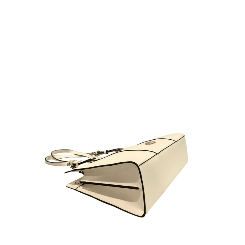 White pu women shoulder bag-null