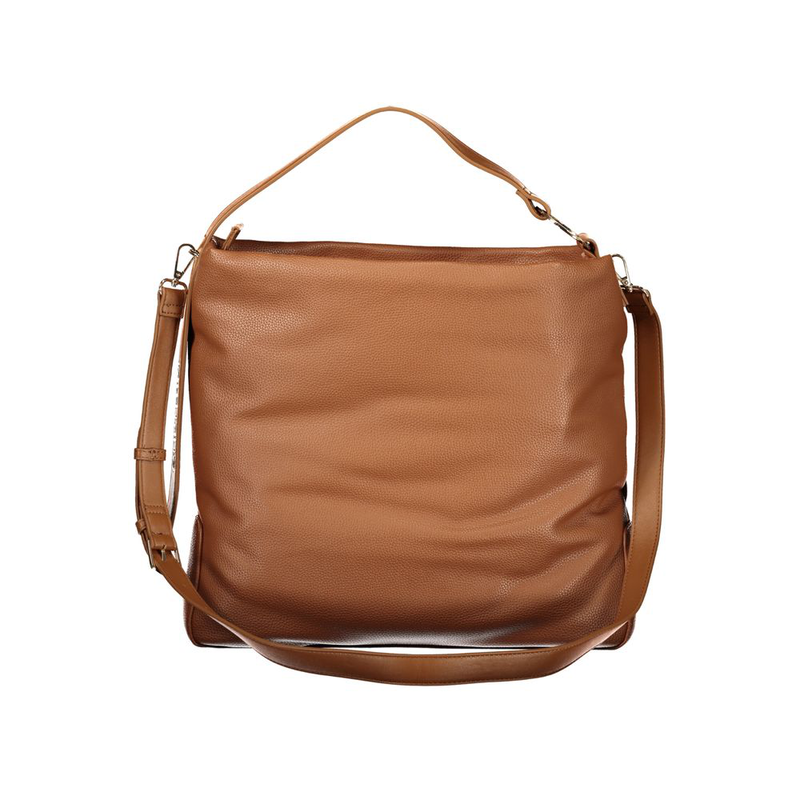 Brown polyurethane women's bag-null