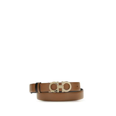 Brown calf leather bos taurus regular belt, Brown, medium