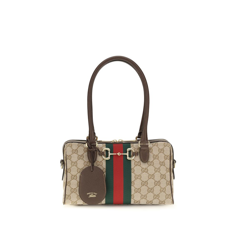 Beige fabric handbag-null