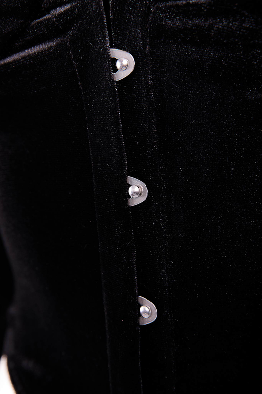 Corsetry velvet top-null