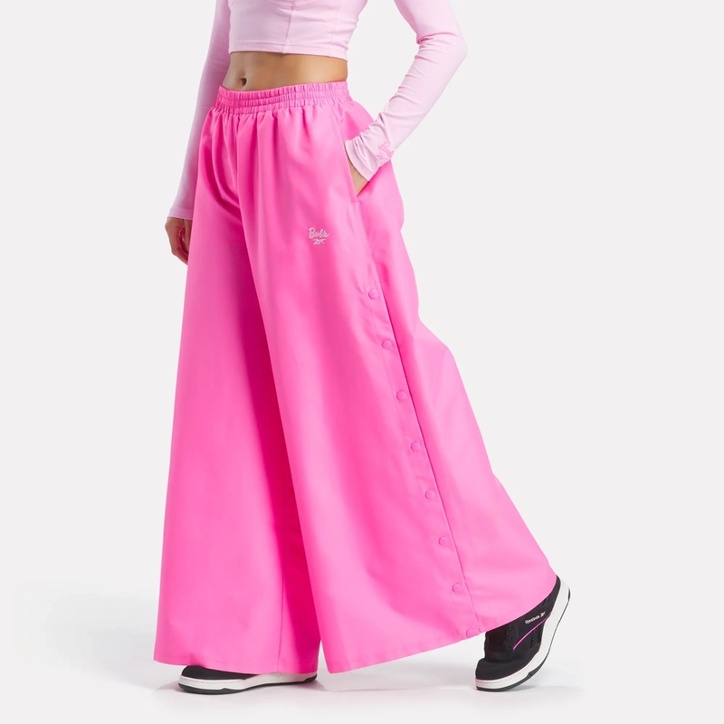 Reebok women's x barbie wide leg track pant-null