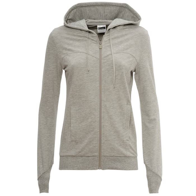 Women full zip sweatshirt, Grey, medium