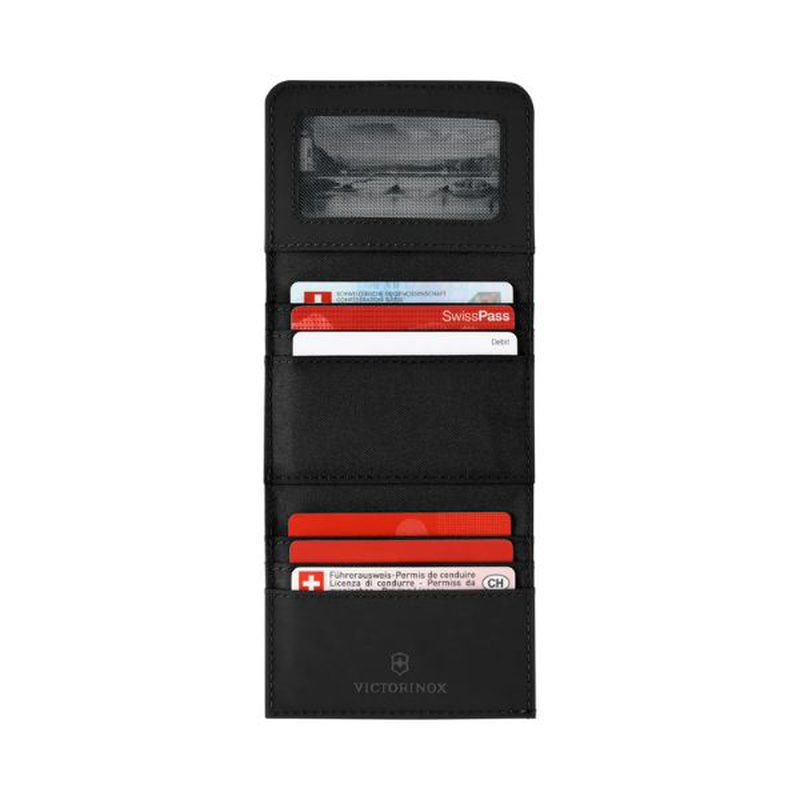 Product image: Travel essentials, tri-fold wallet, black-null