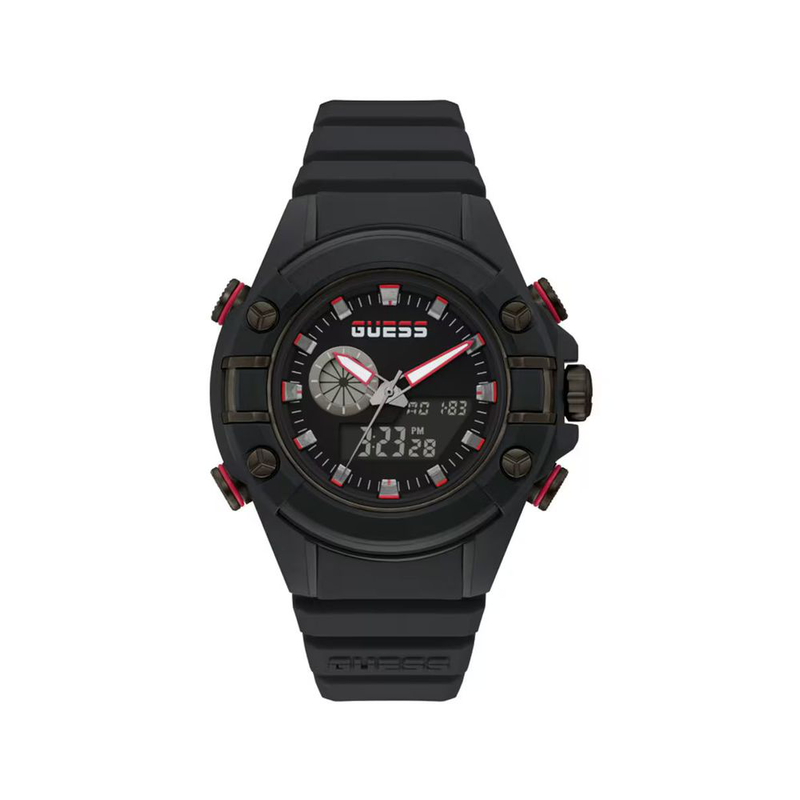 Black resin sport watch-null