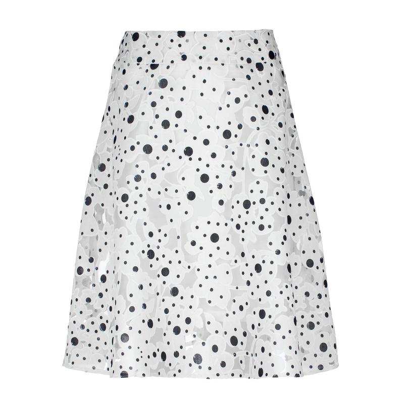Polka dot cloche skirt-null