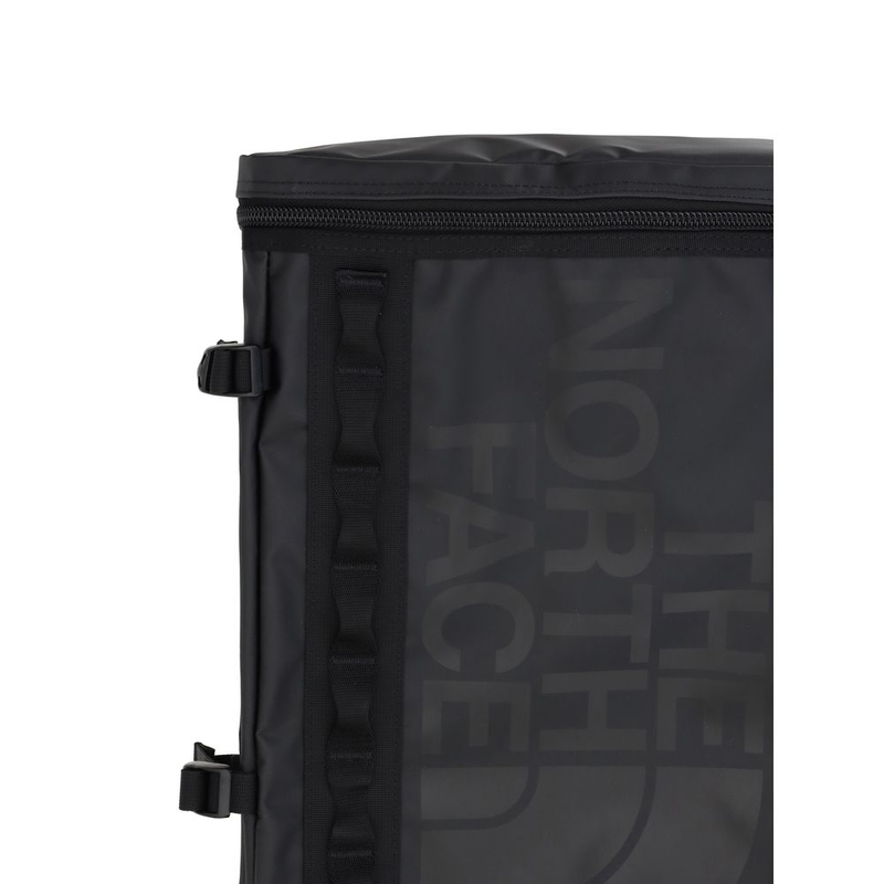 Black polyester backpack-null