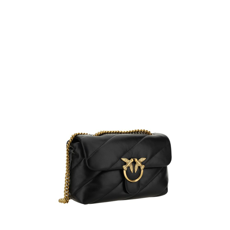 Black calf leather bos taurus shoulder bag-null