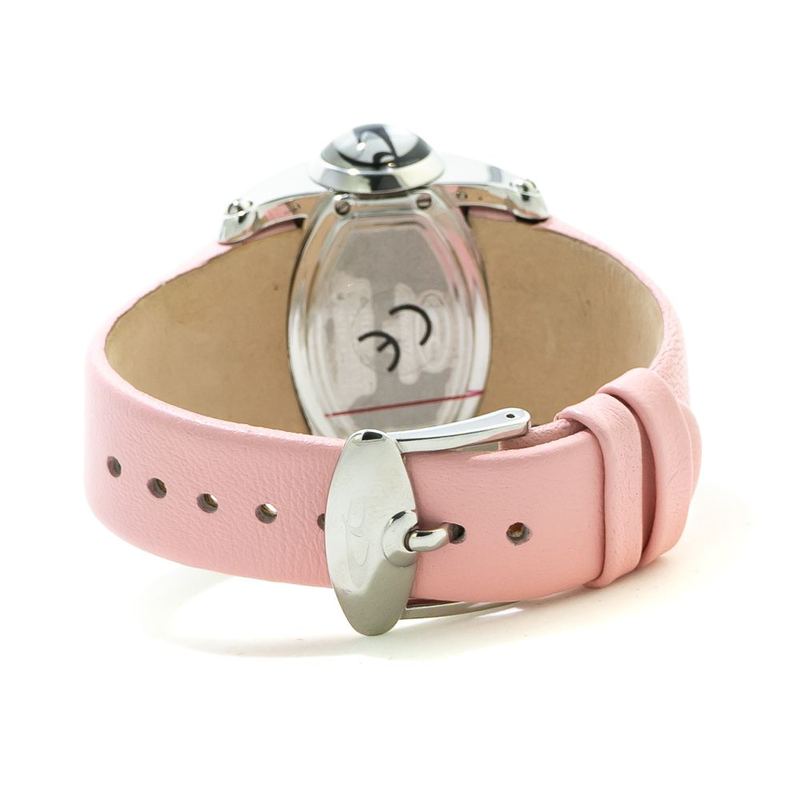 Multicolor leather dress watch-null