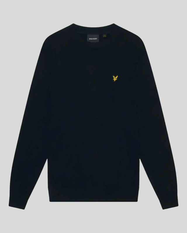 Cotton merino crew neck jumper z271 dark navy image number null