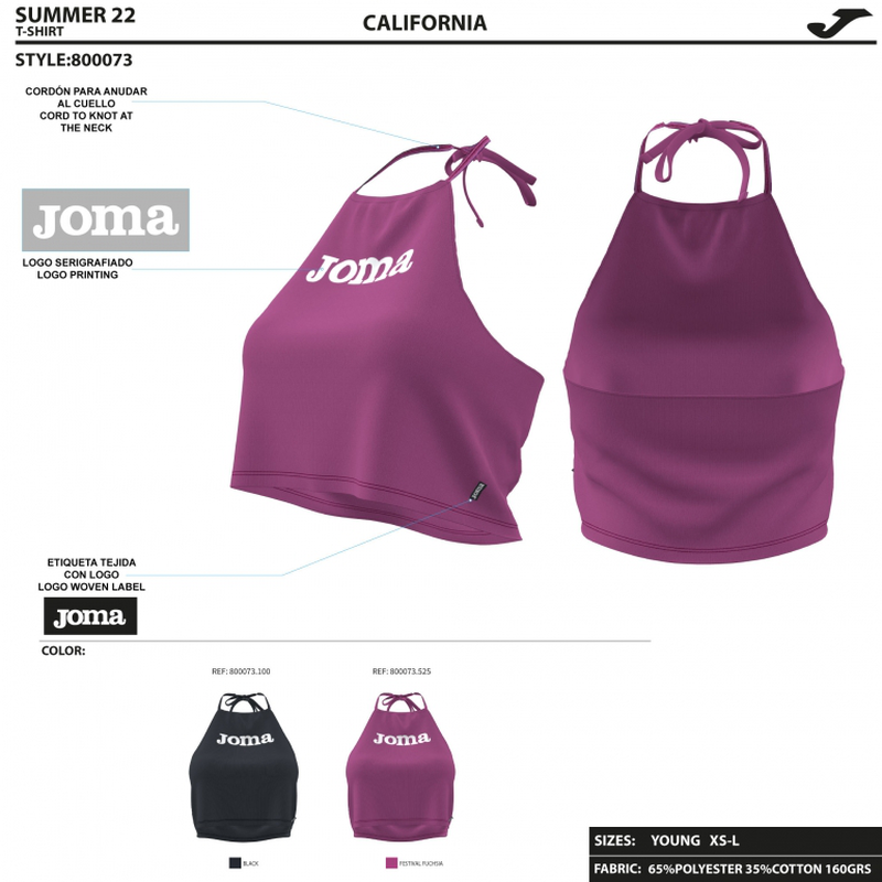 California tank top fuchsia image number null