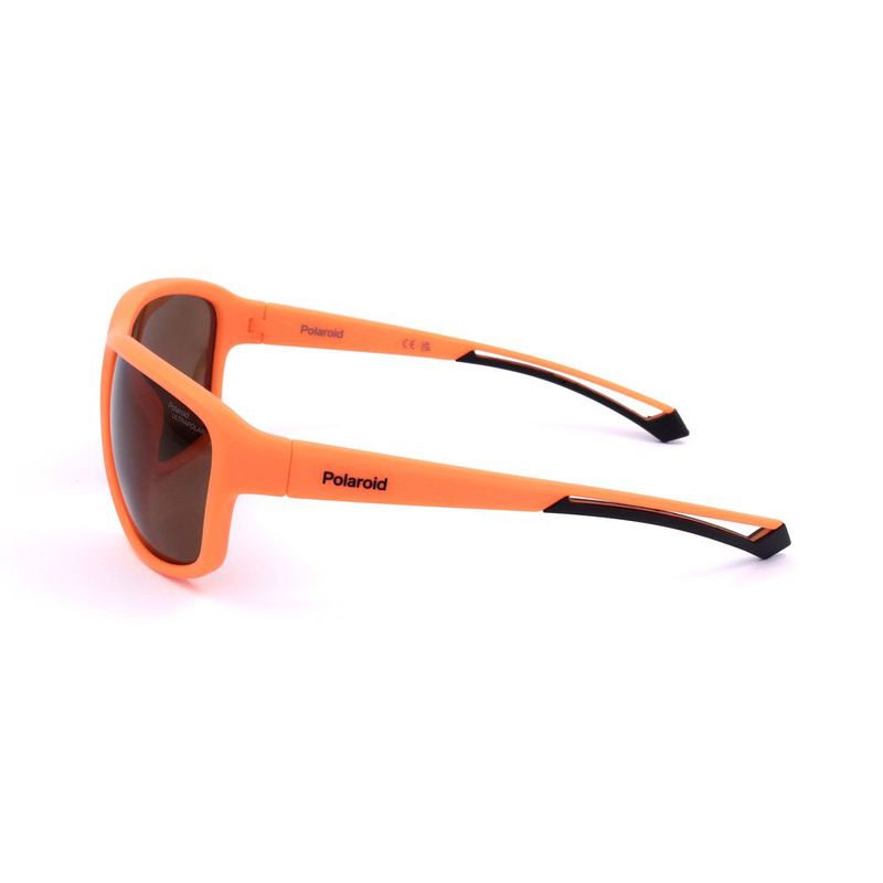 Orange resin sunglasses-null