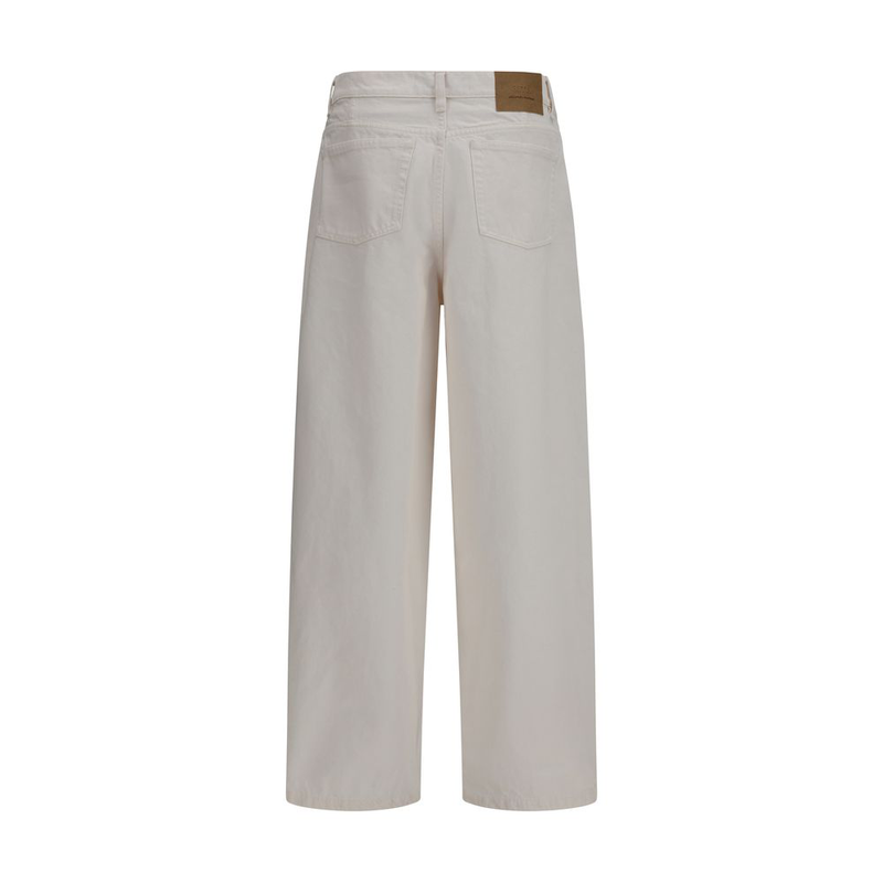White cotton jeans denim-null