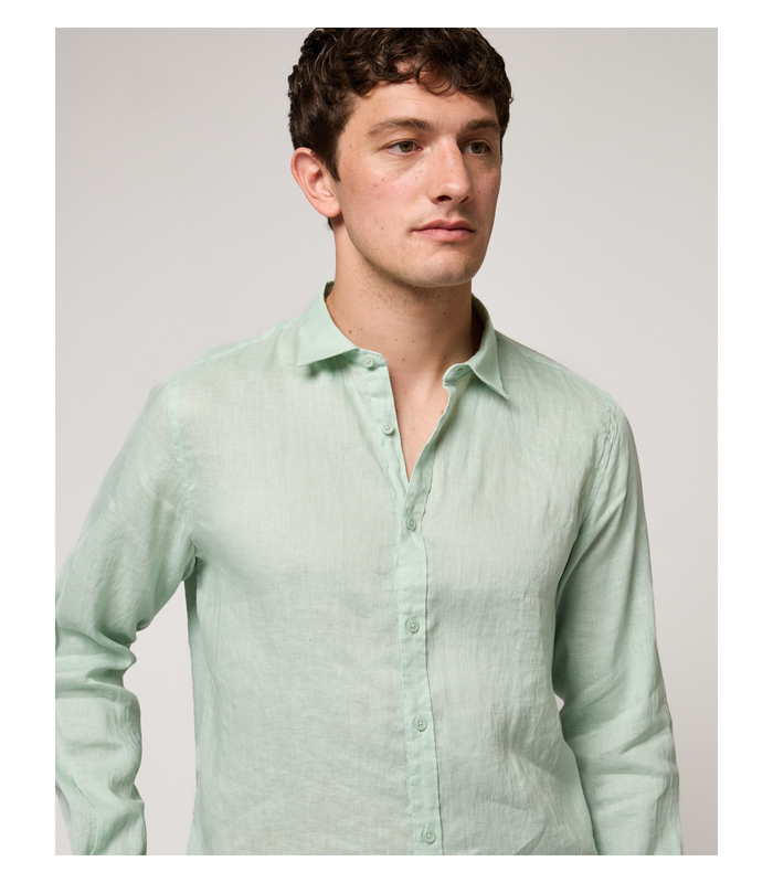 Gianni lupo linen shirt collar-null