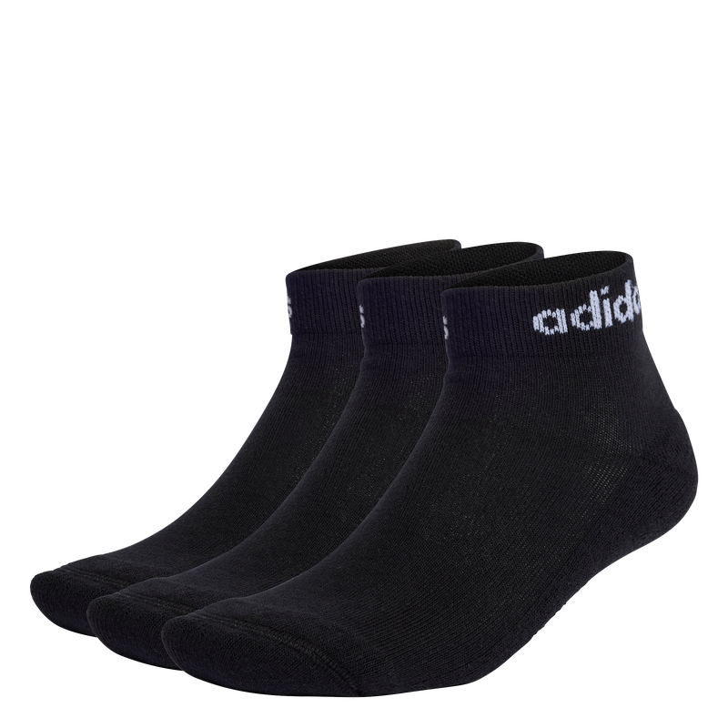 Adidas linear ankle socks cushioned socks 3 pair pack (ic130-null