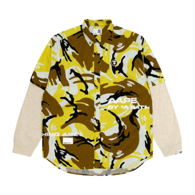 Long sleeve pnelled shirt