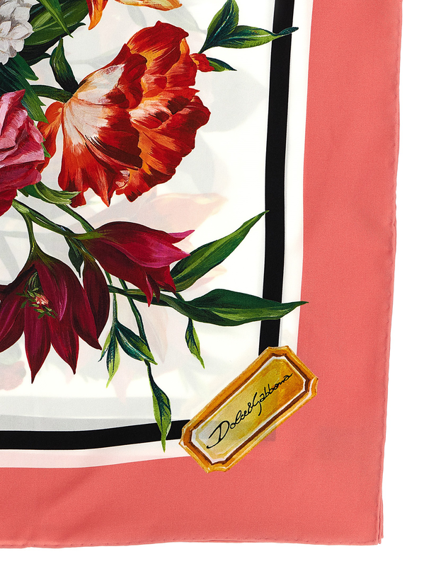 Multicolor silk foulard-null