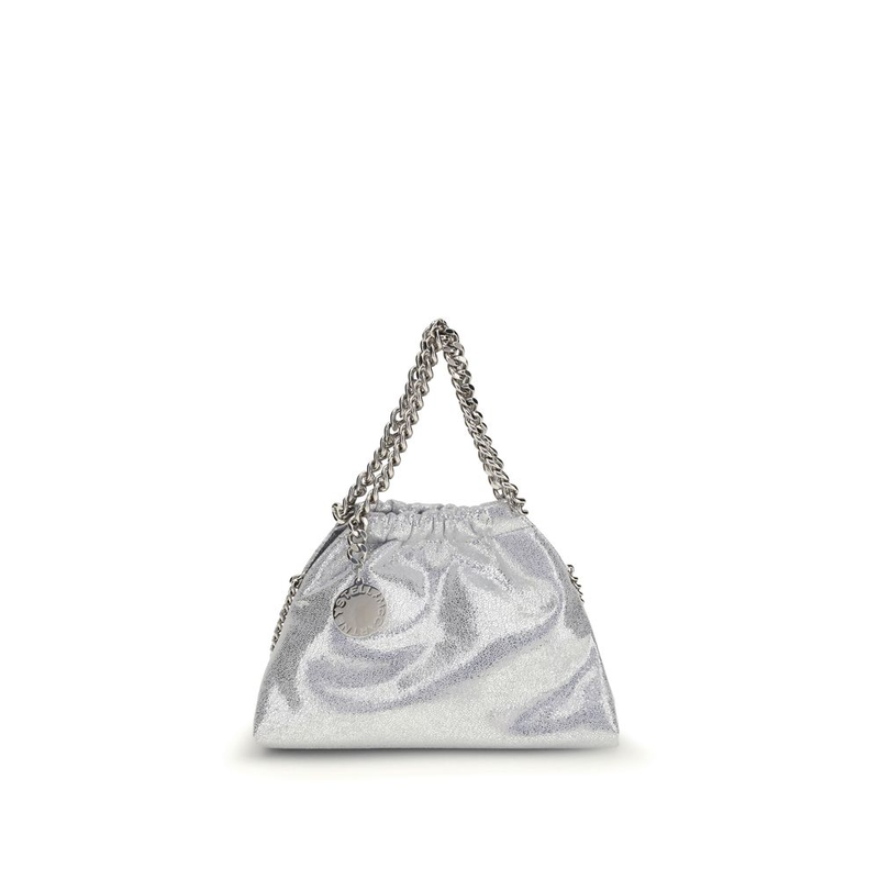 Silver polyester shoulder bag-null