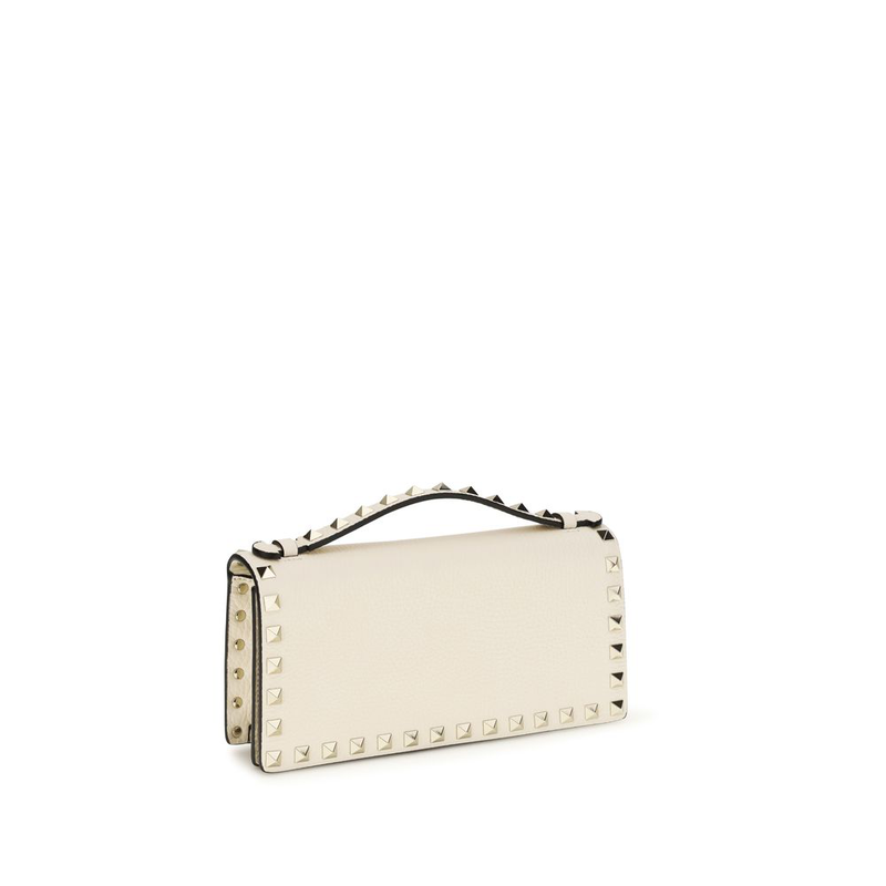 Beige calf leather bos taurus wallet-null