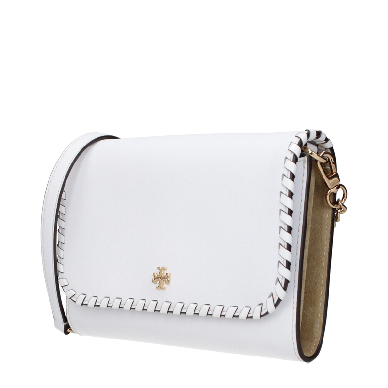 White leather clutch bag-null