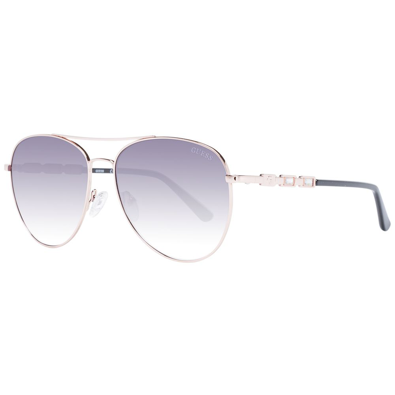 Rose gold metal sunglasses-null