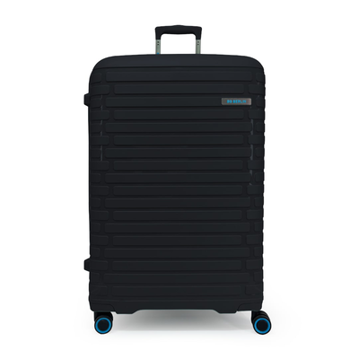 Bg berlin - soda large size (4 wheel), double security zipper, 76cm/28in luggage / suitcase, Black, medium