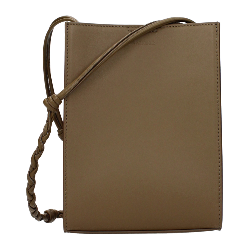 Green leather crossbody bag-null