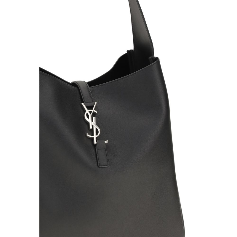 Black calf leather bos taurus shoulder bag-null
