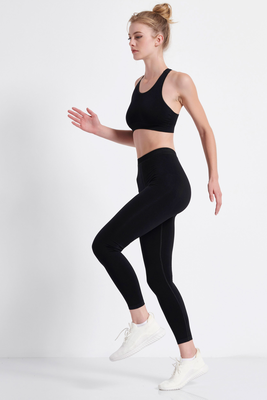 Bdtk women seamlessw high waist legging (1212-907606), Black, medium