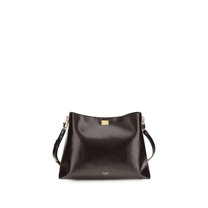 Brown calf leather bos taurus shoulder bag-null