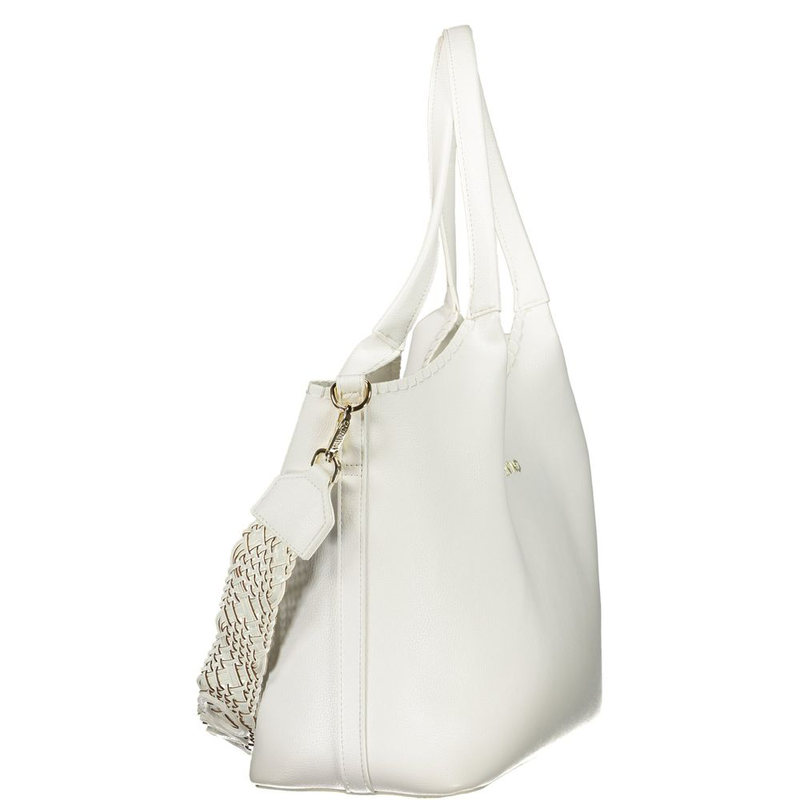 White polyethylene handbag-null