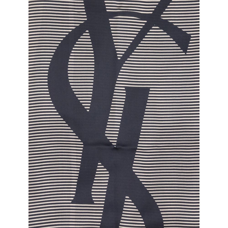 Blue silk scarf-null