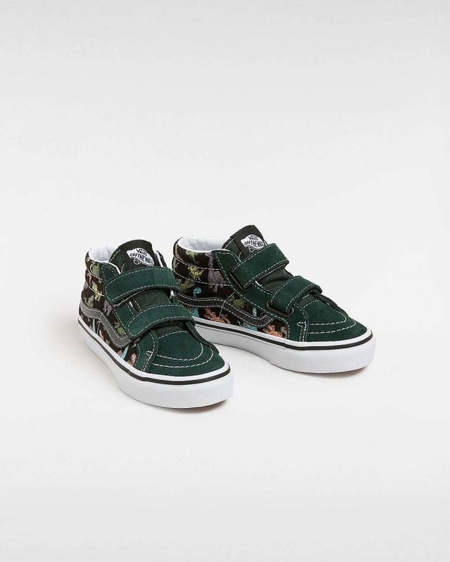 Kids sk8-mid reissue velcro glow shoes-null