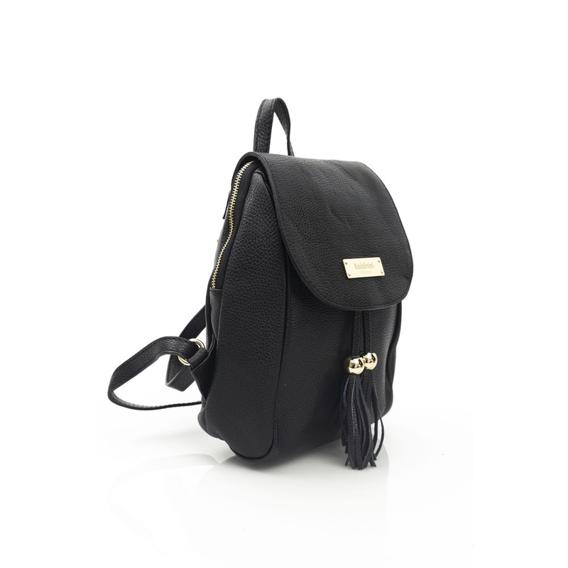 Black leather women bag-null