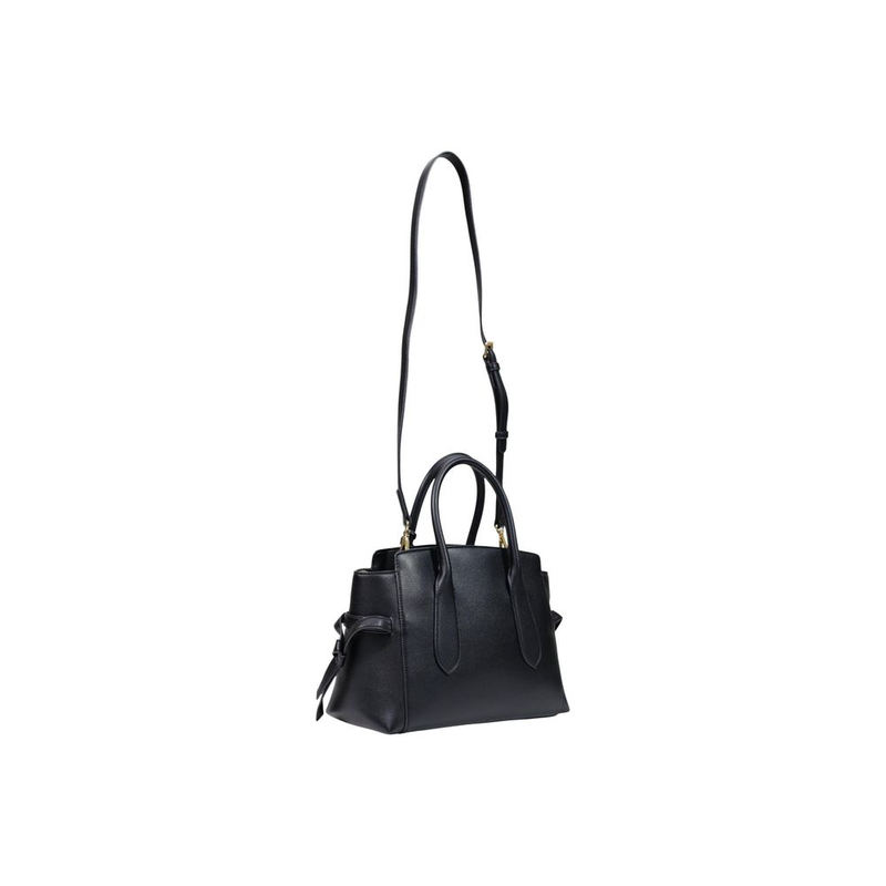 Black polyethylene handbag-null