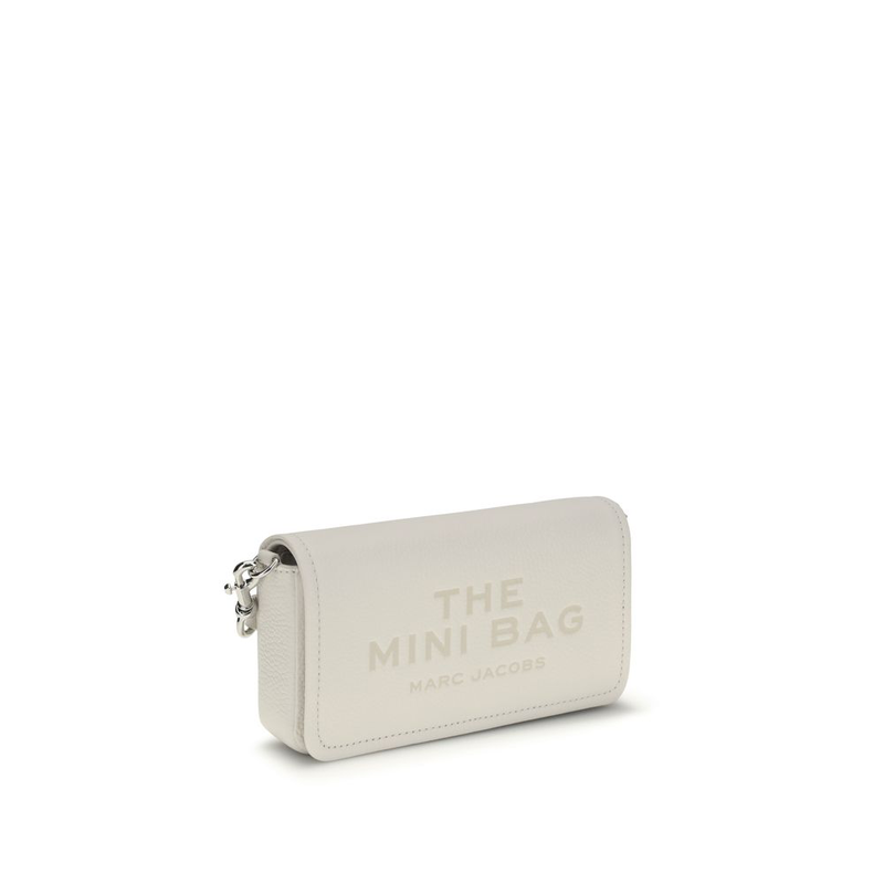 White calf leather bos taurus shoulder bag-null